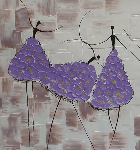 Simple Contemporary Paintings, Wall Art Painting, Buy Wall Art Online, Ballet Dancer Painting, Abstract Painting for Sale, Original Artwork-Art Painting Canvas