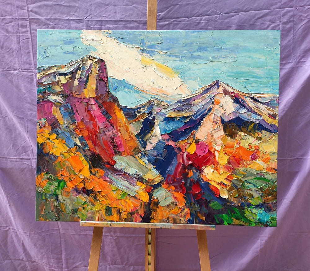 Abstract Art Landscape, Canvas Wall Art Paintings, Mountain Landscape – Art Painting  Canvas