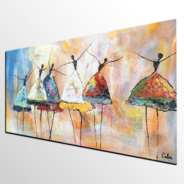 Acrylic Canvas Painting, Ballet Dancer Painting, Wall Art Paintings, Abstract Painting for Living Room, Custom Abstract Painting, Buy Art Online-Art Painting Canvas