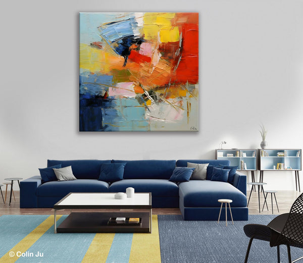 Oversized Canvas Paintings, Huge Wall Art Ideas for Living Room, Contemporary Acrylic Art, Original Abstract Art, Hand Painted Canvas Art-Art Painting Canvas