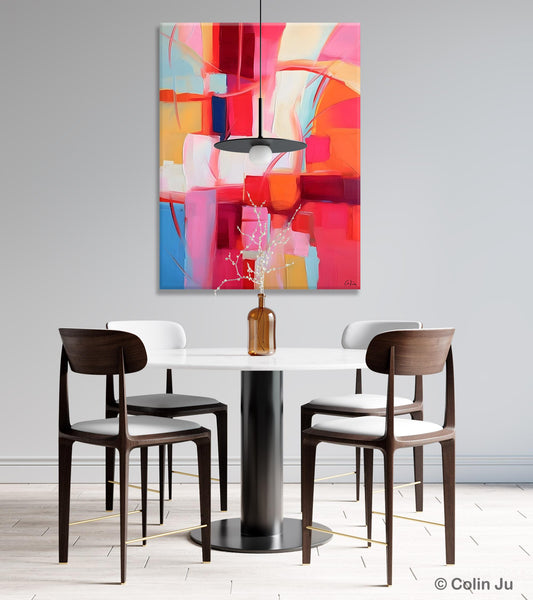 Hand Painted Wall Painting, Abstract Acrylic Painting for Bedroom, Original Modern Abstract Art, Extra Large Painting Ideas for Bedroom-Art Painting Canvas
