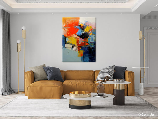 Large Canvas Art Ideas, Large Painting for Living Room, Original Contemporary Acrylic Art Painting, Buy Large Paintings Online, Simple Modern Art-Art Painting Canvas
