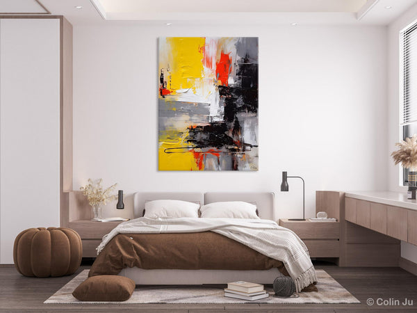 Original Abstract Art, Contemporary Acrylic Painting, Hand Painted Canvas Art, Modern Wall Art Ideas for Dining Room, Large Canvas Paintings-Art Painting Canvas