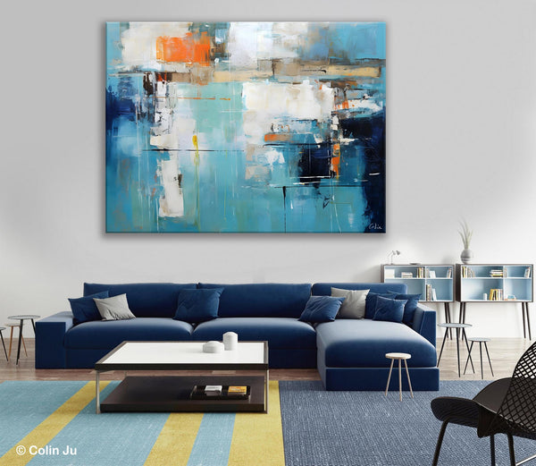Original Modern Wall Paintings, Contemporary Canvas Art, Heavy Texture Canavas Art, Abstract Painting for Bedroom, Modern Acrylic Artwork-Art Painting Canvas