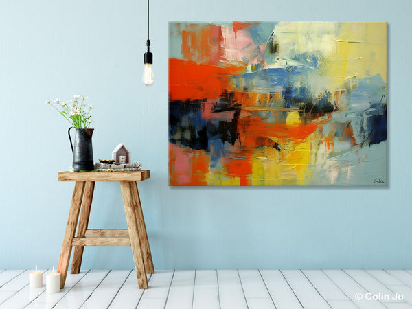 Modern Canvas Painting, Living Room Wall Art Ideas, Buy Abstract Art Online, Heavy Texture Art, Original Acrylic Painting on Canvas-Art Painting Canvas