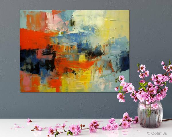 Modern Canvas Painting, Living Room Wall Art Ideas, Buy Abstract Art Online, Heavy Texture Art, Original Acrylic Painting on Canvas-Art Painting Canvas