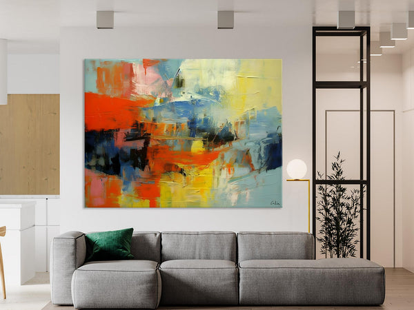 Modern Canvas Painting, Living Room Wall Art Ideas, Buy Abstract Art Online, Heavy Texture Art, Original Acrylic Painting on Canvas-Art Painting Canvas
