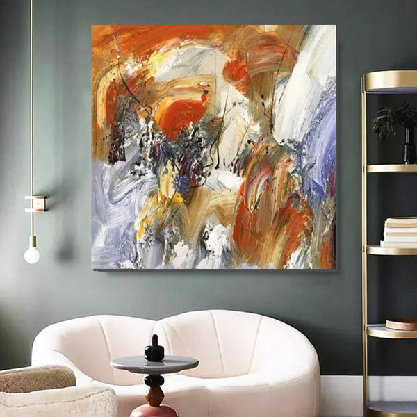 Large Paintings for Living Room, Bedroom Wall Painting, Hand Painted Acrylic Painting, Modern Contemporary Art, Modern Paintings for Dining Room-Art Painting Canvas