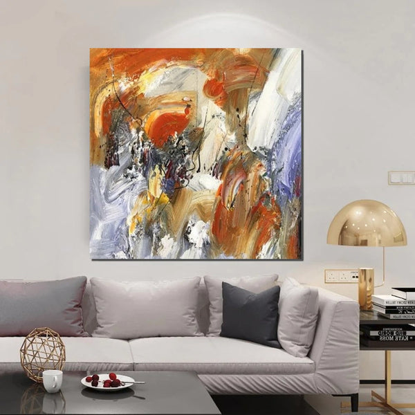 Large Paintings for Living Room, Bedroom Wall Painting, Hand Painted Acrylic Painting, Modern Contemporary Art, Modern Paintings for Dining Room-Art Painting Canvas