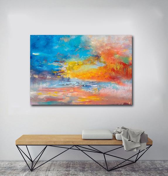 Large Paintings for Living Room, Buy Paintings Online, Wall Art Paintings for Bedroom, Simple Modern Art, Simple Abstract Art-Art Painting Canvas