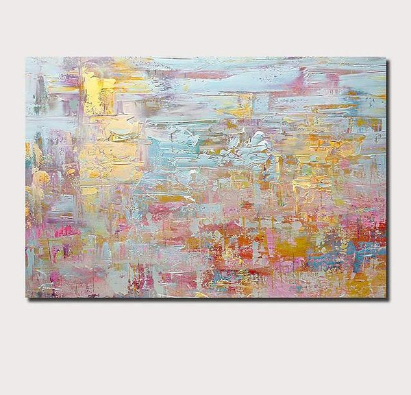 Hand Painted Wall Art, Simple Painting Ideas for Living Room, Acrylic Paintings for Bedroom-Art Painting Canvas