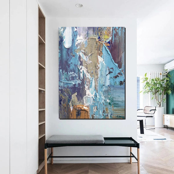 Hand Painted Wall Painting, Abstract Acrylic Painting for Bedroom, Simple Modern Abstract Art, Extra Large Painting Ideas for Living Room-Art Painting Canvas