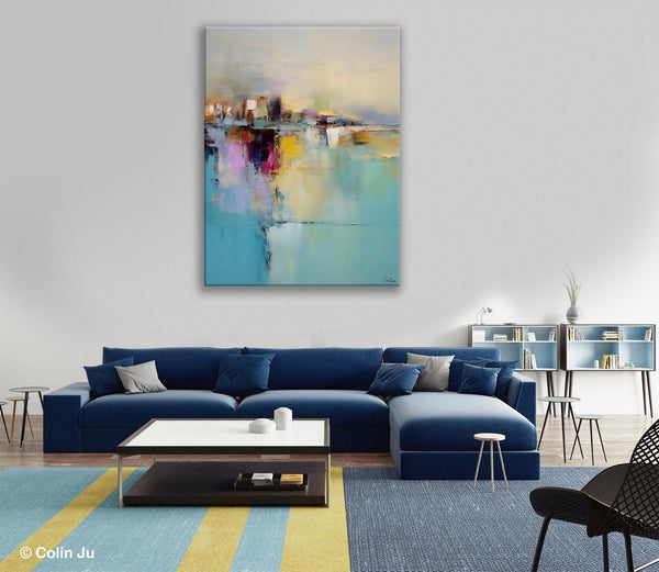 Oversized Contemporary Acrylic Paintings, Modern Abstract Paintings, Extra Large Canvas Painting for Living Room, Original Canvas Wall Art-Art Painting Canvas