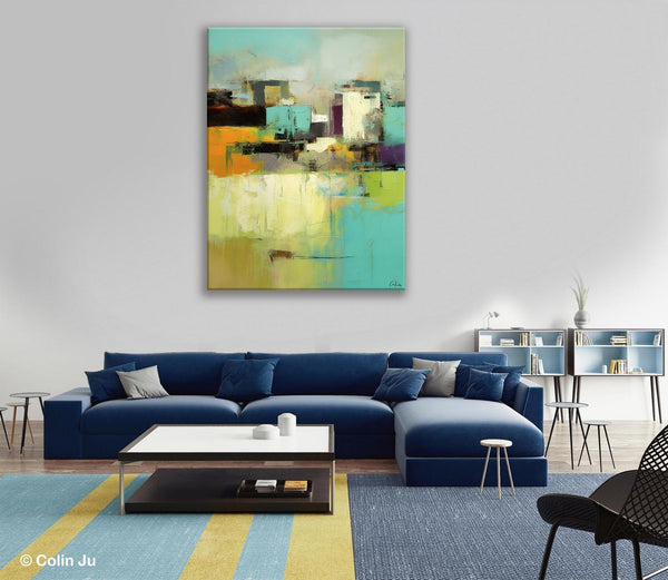 Contemporary Wall Art Paintings, Abstract Wall Paintings, Extra Large Paintings for Dining Room, Hand Painted Canvas Art, Original Artowrk-Art Painting Canvas