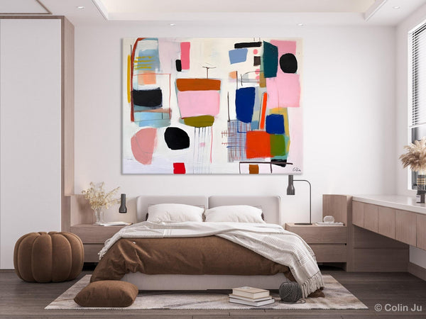Contemporary Acrylic Painting on Canvas, Original Canvas Art, Large Wall Art Painting for Bedroom, Oversized Modern Abstract Wall Paintings-Art Painting Canvas