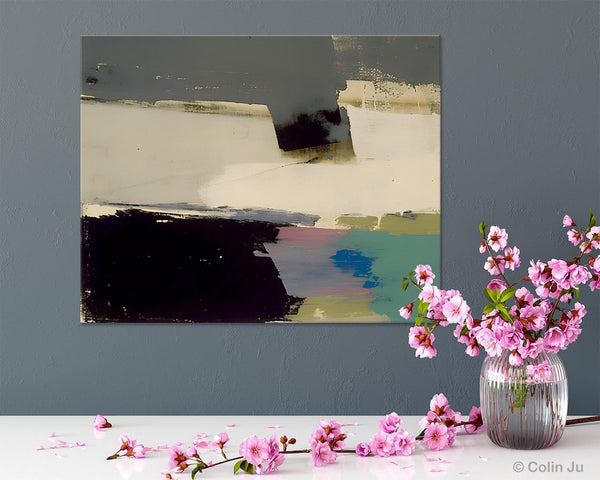 Abstract Landscape Paintings, Modern Wall Art for Living Room, Landscape Acrylic Paintings, Original Abstract Abstract Painting on Canvas-Art Painting Canvas