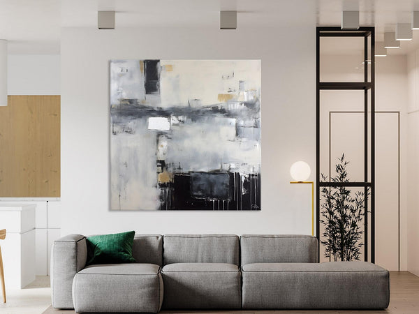 Abstract Canvas Art for Living Room, Original Modern Acrylic Art, Modern Canvas Paintings, Extra Large Abstract Paintings for Dining Room-Art Painting Canvas