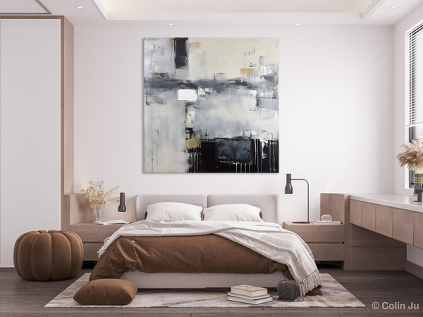 Abstract Canvas Art for Living Room, Original Modern Acrylic Art, Modern Canvas Paintings, Extra Large Abstract Paintings for Dining Room-Art Painting Canvas