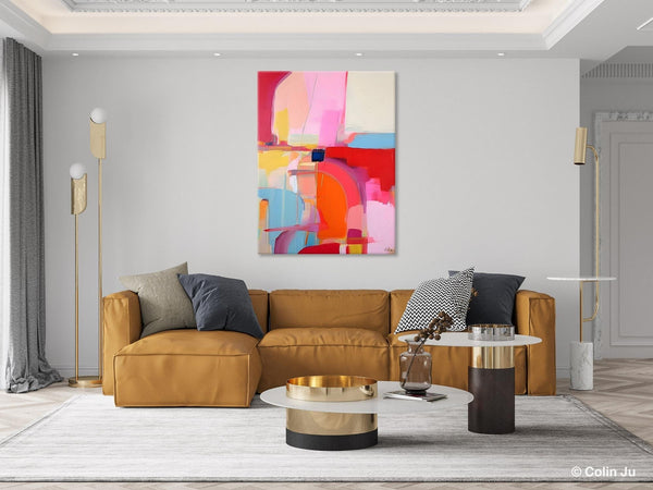 Contemporary Abstract Paintings on Canvas, Oversized Abstract Wall Art Paintings, Large Wall Paintings for Bedroom, Original Abstract Art-Art Painting Canvas