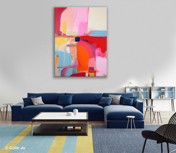 Contemporary Abstract Paintings on Canvas, Oversized Abstract Wall Art Paintings, Large Wall Paintings for Bedroom, Original Abstract Art-Art Painting Canvas