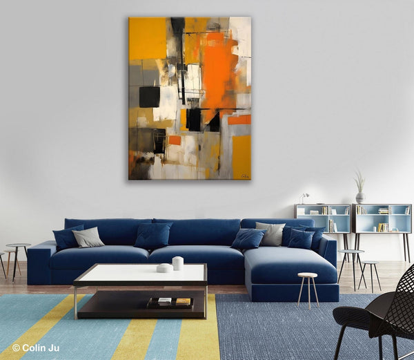 Oversized Abstract Art Paintings, Original Canvas Artwork, Large Wall Art Painting for Dining Room, Contemporary Acrylic Painting on Canvas-Art Painting Canvas