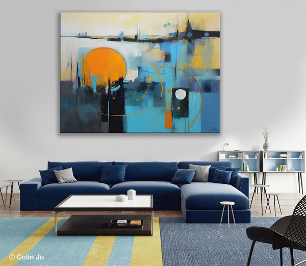 Oversized Canvas Wall Art Paintings, Original Modern Artwork, Large Abstract Painting for Bedroom, Contemporary Acrylic Painting on Canvas-Art Painting Canvas