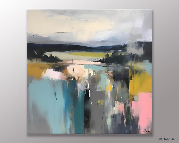 Contemporary Canvas Art, Original Modern Wall Art, Modern Acrylic Artwork, Modern Canvas Paintings, Large Abstract Painting for Bedroom-Art Painting Canvas