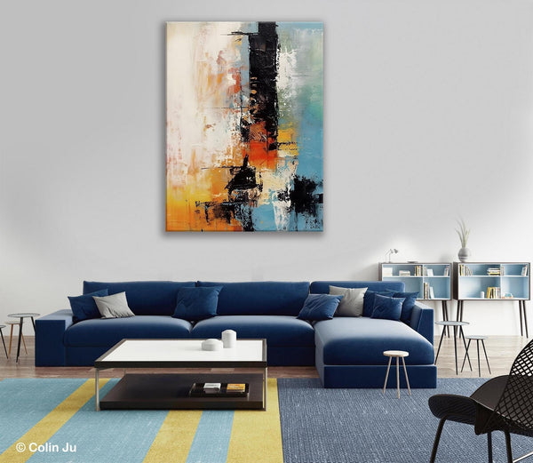 Contemporary Wall Art Paintings, Hand Painted Canvas Art, Original Abstract Art, Modern Acrylic Paintings, Large Paintings for Living Room-Art Painting Canvas