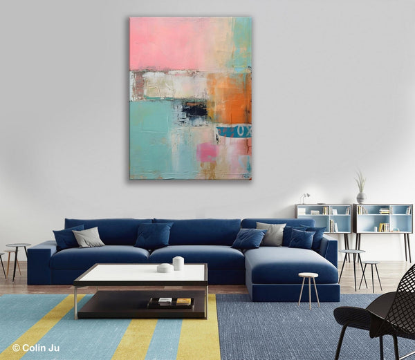 Canvas Paintings for Dining Room, Oversized Modern Wall Art, Acrylic Painting on Canvas, Contemporary Paintings, Original Abstract Paintings-Art Painting Canvas