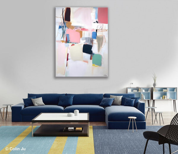 Abstract Painting on Canvas, Contemporary Acrylic Paintings, Extra Large Canvas Painting for Bedroom, Original Abstract Wall Art for Sale-Art Painting Canvas