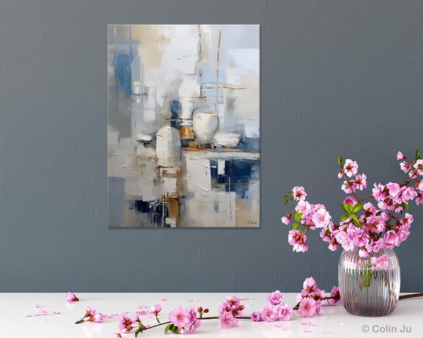 Oversized Contemporary Acrylic Paintings, Modern Abstract Paintings, Original Canvas Wall Art, Extra Large Canvas Painting for Living Room-Art Painting Canvas