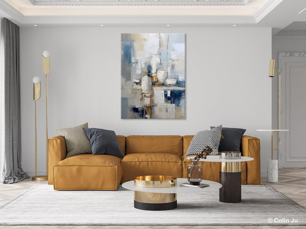 Oversized Contemporary Acrylic Paintings, Modern Abstract Paintings, Original Canvas Wall Art, Extra Large Canvas Painting for Living Room-Art Painting Canvas