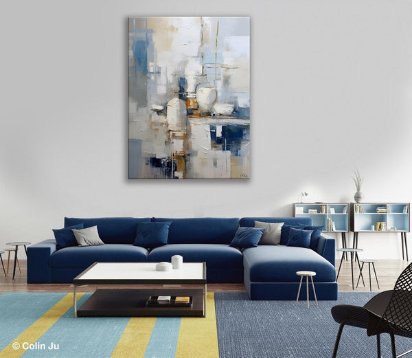 Oversized Contemporary Acrylic Paintings, Modern Abstract Paintings, Original Canvas Wall Art, Extra Large Canvas Painting for Living Room-Art Painting Canvas