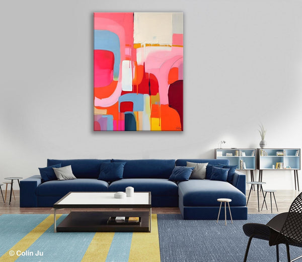 Contemporary Acrylic Painting on Canvas, Simple Abstract Art, Large Painting for Dining Room, Original Canvas Artwork, Wall Art Paintings-Art Painting Canvas