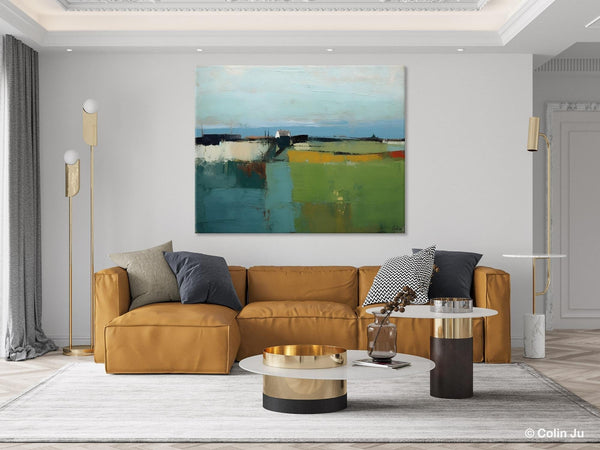Abstract Landscape Painting for Living Room, Heavy Texture Painting, Hand Painted Canvas Art, Original Abstract Art, Acrylic Art on Canvas-Art Painting Canvas