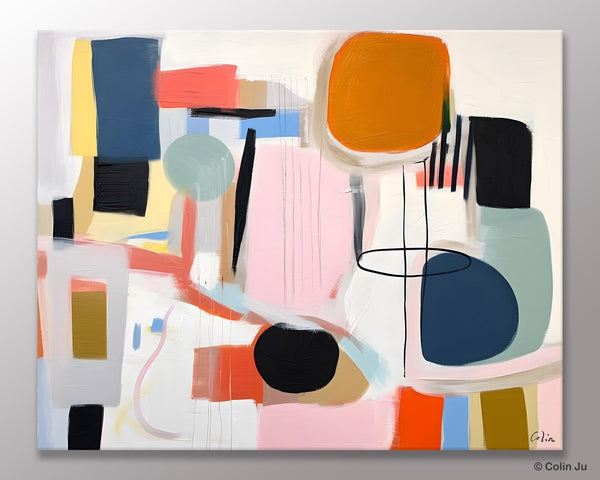Abstract Canvas Paintings, Extra Large Canvas Painting for Living Room, Original Acrylic Wall Art, Oversized Contemporary Acrylic Paintings-Art Painting Canvas