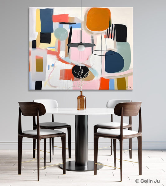 Abstract Canvas Paintings, Extra Large Canvas Painting for Living Room, Original Acrylic Wall Art, Oversized Contemporary Acrylic Paintings-Art Painting Canvas