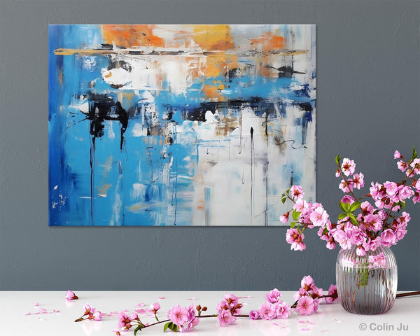 Oversized Canvas Paintings, Original Abstract Art, Modern Wall Art Ideas for Living Room, Palette Knife Painting, Contemporary Acrylic Art-Art Painting Canvas