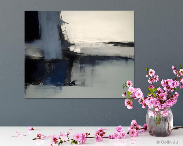 Abstract Painting for Bedroom, Large Original Abstract Art, Contemporary Acrylic Paintings, Abstract Painting on Canvas, Simple Wall Art-Art Painting Canvas