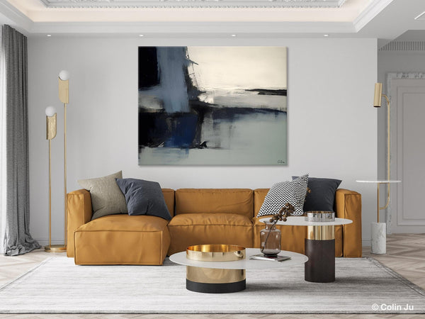 Abstract Painting for Bedroom, Large Original Abstract Art, Contemporary Acrylic Paintings, Abstract Painting on Canvas, Simple Wall Art-Art Painting Canvas