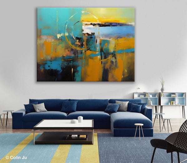 Oversized Canvas Paintings, Original Abstract Art, Hand Painted Canvas Art, Contemporary Acrylic Art, Huge Wall Art Ideas for Living Room-Art Painting Canvas