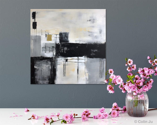 Contemporary Canvas Art for Bedroom, Modern Acrylic Artwork, Original Modern Paintings, Heavy Texture Canvas Art, Large Abstract Paintings-Art Painting Canvas