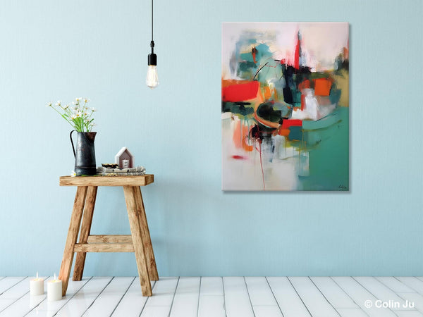 Abstract Wall Paintings, Extra Large Paintings for Dining Room, Hand Painted Canvas Art, Original Artowrk, Contemporary Wall Art Paintings-Art Painting Canvas