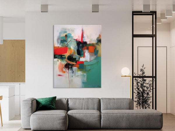 Abstract Wall Paintings, Extra Large Paintings for Dining Room, Hand Painted Canvas Art, Original Artowrk, Contemporary Wall Art Paintings-Art Painting Canvas
