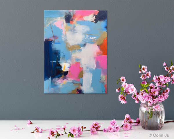Oversized Modern Abstract Wall Paintings, Original Canvas Art, Contemporary Acrylic Painting on Canvas, Large Wall Art Painting for Bedroom-Art Painting Canvas