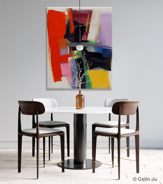 Contemporary Acrylic Paintings, Red Abstract Paintings, Modern Wall Art for Living Room, Original Abstract Art, Abstract Painting on Canvas-Art Painting Canvas