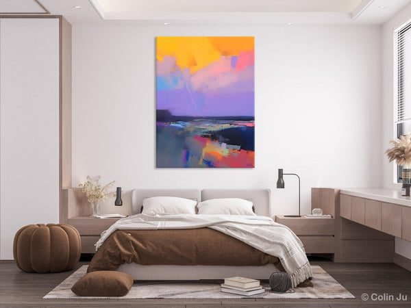 Abstract Landscape Artwork, Contemporary Wall Art Paintings, Extra Large Original Art, Landscape Painting on Canvas, Hand Painted Canvas Art-Art Painting Canvas