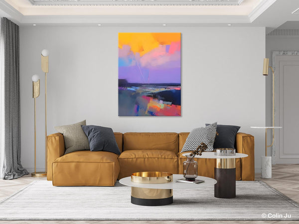 Abstract Landscape Artwork, Contemporary Wall Art Paintings, Extra Large Original Art, Landscape Painting on Canvas, Hand Painted Canvas Art-Art Painting Canvas