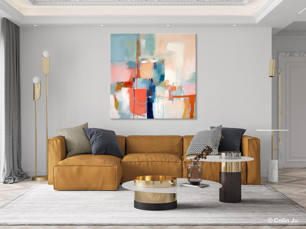 Canvas Paintings, Large Abstract Art for Bedroom, Simple Modern Acrylic Artwork, Modern Original Abstract Wall Art, Contemporary Canvas Art-Art Painting Canvas