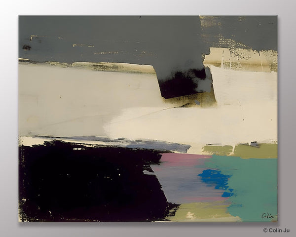 Abstract Landscape Paintings, Modern Wall Art for Living Room, Landscape Acrylic Paintings, Original Abstract Abstract Painting on Canvas-Art Painting Canvas